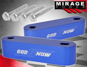 For Honda / Acura Exterior Air Flow Clearance Height Hood Riser Spacer Set Blue - Picture 1 of 4
