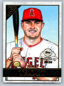 2020 Topps Chrome Gallery NBCD Preview #GP-1 Mike Trout Los Angeles Angels