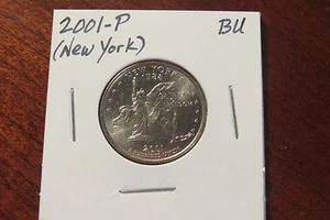 2001-P Statehood Washington Quarter - New York (BU) - Bild 1 von 3