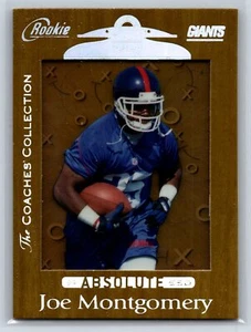 1999 Playoff Absolute SSD #179 Joe Montgomery GOLD New York Giants SN500 - Picture 1 of 2