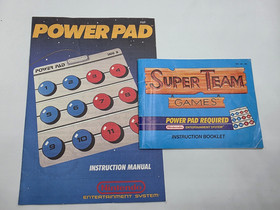 NES Nintendo 1988 Power Pad and Super Team Games Instruction Manuals