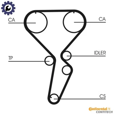 CINTURÓN DE DISTRIBUCIÓN CT1116 PARA MITSUBISHI PAJERO/IO/TR4/PININ MONTERO SHOGUN 2.0L 4cyl Foto 1 de 4