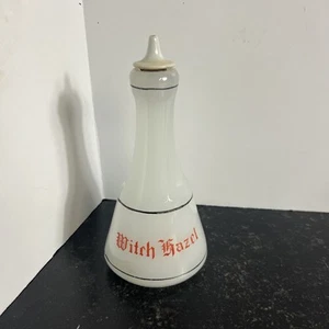 Vintage Clambroth Glass Witch Hazel Bottle W/Stopper. - Picture 1 of 7