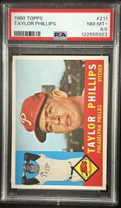 1960 Topps #211 Taylor Phillips PSA 8.5 NM-MT+ - Bild 1 von 2