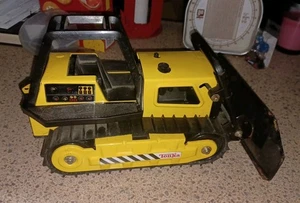Bulldozer vintage Tonka anni 80 acciaio pressato giallo modello 13" #51054 BELLE CONDIZIONI - Foto 1 di 9