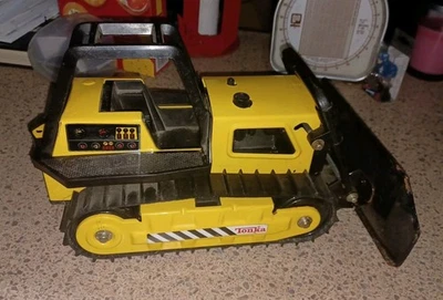 Vintage Tonka 1980's Yellow Pressed Steel Bulldozer  13" Model #51054 NICE COND. - Image 1 of 4