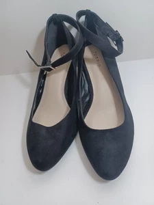 Scarpe donna Torrid nere con cinturino alla caviglia e zeppa tacco usate taglia 10W - Foto 1 di 13
