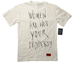 CHNGE Women Are Not Your Property Oversized tee shirt dress white - Picture 1 of 12