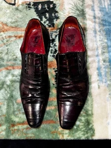 JO GHOST Italy Herren Aalfell elegante Schuhe braun Größe 43 RAR!! - Bild 1 von 12