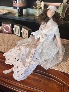 RARE Creazioni Marigio Doll "SILVIA" Bisque Porcelain #98/1000 LTD EDT ITALY - Picture 1 of 24