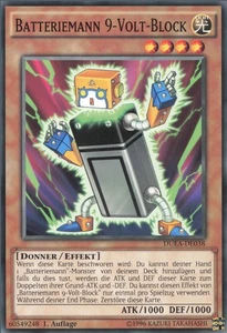 YuGiOh Batteriemann 9-Volt-Block DUEA-DE038 Common Played 1st - Bild 1 von 2