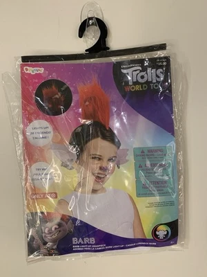 Nuevo tocado infantil Trolls World Tour Barb iluminado Foto 1 de 4