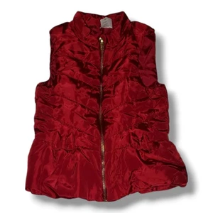 Girl's Wonder Nation Red Puffy Vest. Size 3t/ Np3 - Picture 1 of 10