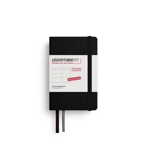 Wochenkalender Mini A7 Schwarz 2026  - Bild 1 von 1