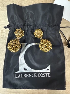 LAURENCE COSTE Clyde Ohrhänger Clip-On Ohrringe - Bronze Perlen Neu ohne Etikett $228 - Bild 1 von 2