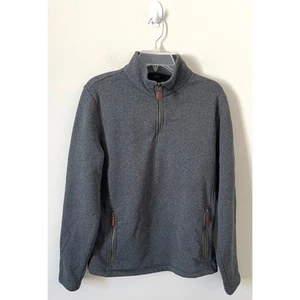 Vineyard Vines Pullover Quarter Zip Fleece Jacket Gray Size Small - Picture 1 of 9