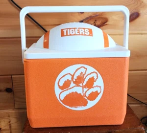 Enfriador de fútbol americano vintage Clemson University Tigers Carolina del Sur puerta trasera NCAA - Imagen 1 de 24