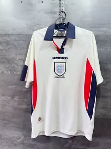 ENGLAND 1997 1999 HOME FOOTBALL SHIRT SOCCER JERSEY UMBRO Size L - Picture 1 of 22