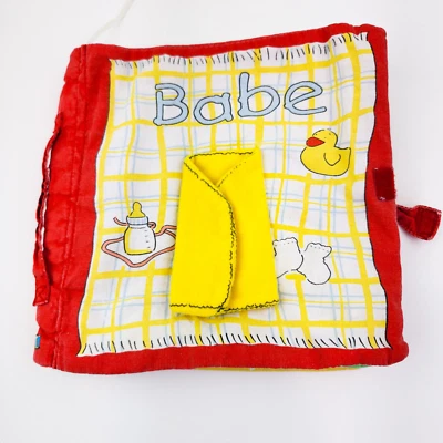 Vintage Babe Cloth Book By Mandy Stanley Harper Collins Babys first Book Club - Image 1 of 4