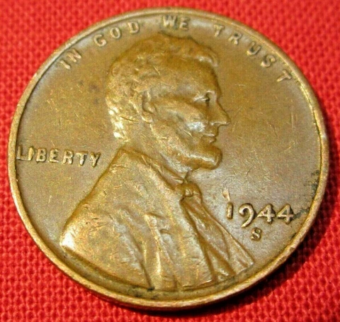 1944 S Lincoln Wheat Cent - G Good to VF Very Fine Cover