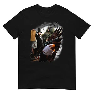 Mens Lincoln the Emancipator 4th of July Gun Rights T-shirt - Picture 1 of 17