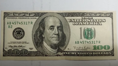 Series 1996 New York District 100 Dollar Bill (Crisp Uncirculated) - Image 1 of 2