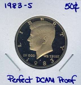 1983-S Kennedy Half Dollar Perfect Proof Cameo Quality - Sku: 50C #018 - Bild 1 von 2