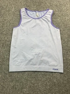 Patagonia Shirt Youth Small Blue Sleeveless Tank Top Stretch Capilene - Picture 1 of 9