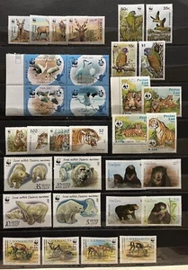 5x Russia, Laos , St.Lucia , Uzabekistan - WWF / Tigers … MNH** Del.11 - Picture 1 of 1