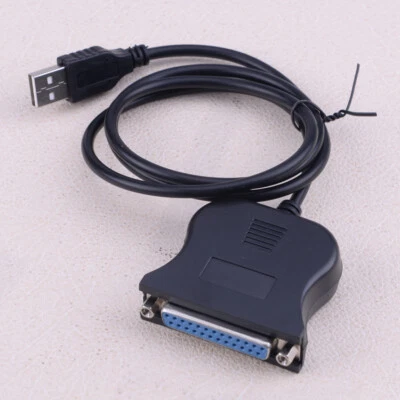 Windows 98/00/XP USB to 25-Pin DB25 Cable Adapter PC LPT Parallel Printer vy - Image 1 of 3