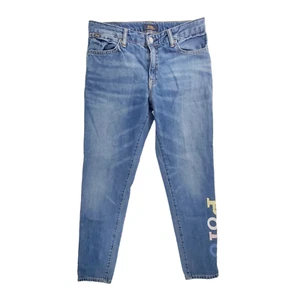 Polo Ralph Lauren Astor Slim Boyfriend Jeans Girls Size XL 16 Medium Wash Denim - Picture 1 of 24