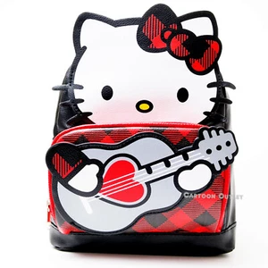 Hello Kitty Faux Leather Sanrio Backpack Purse Carry Travel Bag Mini Tote 10" - Picture 1 of 10