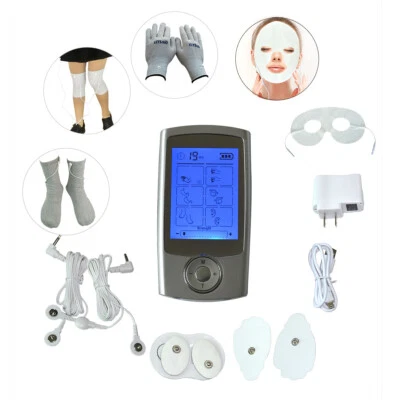 Gloves&Socks&Kneelet+ 16 Modes LCD Electrode Therapy Massager TENS Massage  - Image 1 of 4