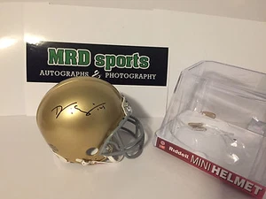 Mini casco de fútbol americano firmado irlandés DeShone Kizer Notre Dame lucha irlandés ND NFL - Imagen 1 de 1