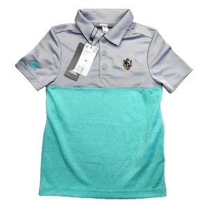 Polo Golf Shirt Adidas Junior Size Extra Small XS [St Davis Golf Club] 2 Tone - Picture 1 of 11