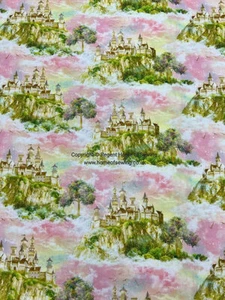 Castle in the Sky - Princess Dreams by Image World - 3 Wishes 100% Craft Cotton - Picture 1 of 4