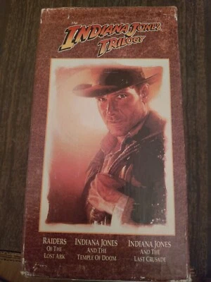 Indiana Jones Trilogy VHS 3-Tape BOX SET 1989 Harrison Ford, Sean Connery - Image 1 of 4