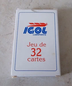 Vintage IGOL Lubrifiants 32-card deck antique France vtg advertising NOS #2 - Picture 1 of 4