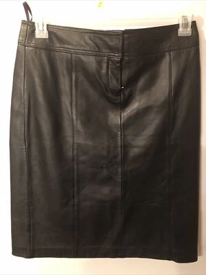 Tommy Hilfiger classic vintage leather pencil skirt knee-length Size 6 EUC W-30 - Image 1 of 4