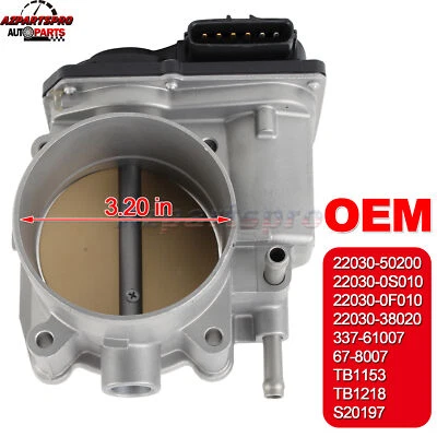 Cuerpo de acelerador OEM para Toyota Tundra Sequoia Lexus LX570 V8 22030-50200 2004-2015 Foto 1 de 4