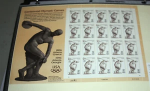 1996 - SC# 3087 - COLLECTOR'S SHEET OF 20 STAMPS @ 32 CENTS CENTENNIAL OLYMPICS - Picture 1 of 1