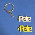3D Custom Personalised Playstation Style Name Keyring, Party Bag, Gift