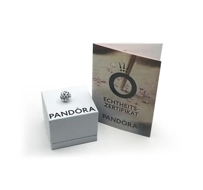 PANDORA Charm Kugel mit Herz "All Over-Herzen Charm" 790964 - Silber Schmuck Neu - Bild 1 von 4