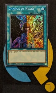 Tarjeta YuGiOh RA01-EN050 Change of Heart Secret rara primera edición - Imagen 1 de 2