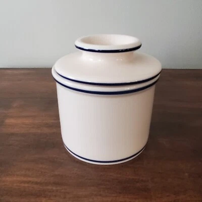 Blue White Original L.Tremain BUTTER BELL Crock Butter Keeper Dish 2006 - Image 1 of 4
