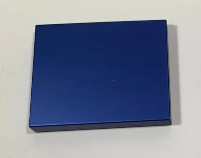 Blue Anodized Aluminum Purse Compact Mirror NEW - Image 1 of 2