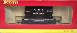 Hornby R6346 GW Conflat Wagon 39026 & Container BC-1716 GWR Door To Door Livery - Bild 1 von 2