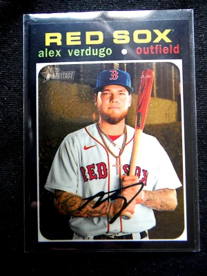 2020 Topps Heritage REFRACTOR #ed/999 ** ALEX VERDUGO ** SP New York 20 Bowman - Image 1 of 2