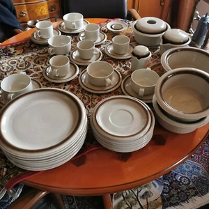 Thomas Porzellan Speise Kaffee Service corda umbra 43 Teile - Bild 1 von 6
