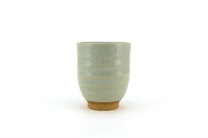 Glossy Cream Japanese Tea Cups (Yunomi) | Handmade & Painted in Japan | 185ml - Picture 1 of 18